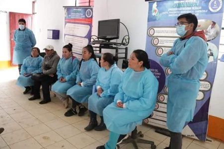 La supervisión llegó al centro de salud de Pucará- Chota