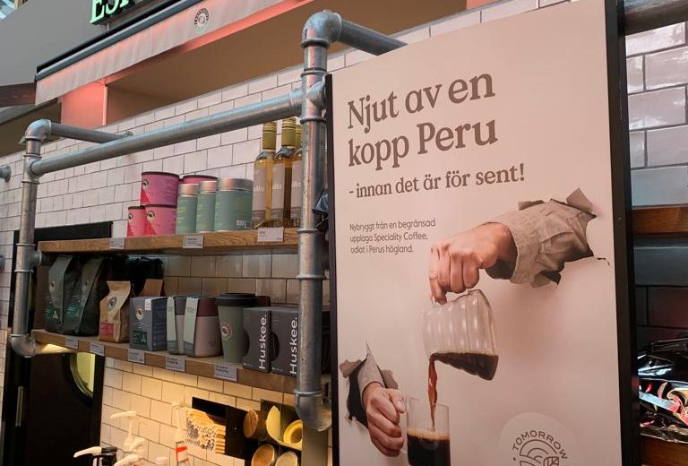 Café cajamarquino se exhibe en la cadena de cafeterías más importante de Suecia ☕