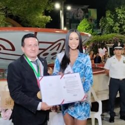 Alcalde de Jaén declara huesped ilustre a Miss Perú Camila Escribens