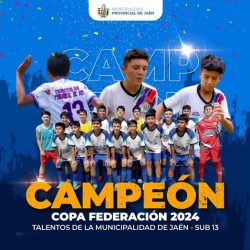 Como al ADA, Jaén recibirá a los campeones nacionales del torneo Copa Federación FPF Sub 13