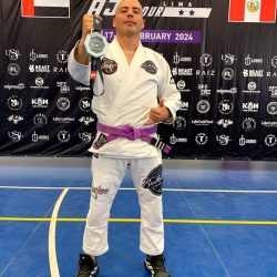 Bombero de Cajamarca logra medallas en campeonato internacional de Jiu Jitsu