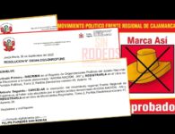ES OFICIAL: FRENTE REGIONAL DE CAJAMARCA DESAPARECE COMO MOVIMIENTO POLÍTICO
